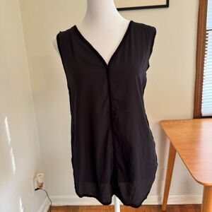 Banana Republic Black Fitted Sleeveless Blouse Size XS